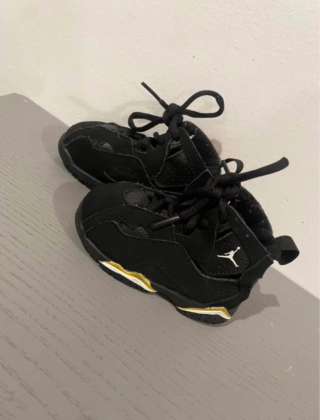 Jordan 7 Toddler Shoes - Black/Gold - photo 3