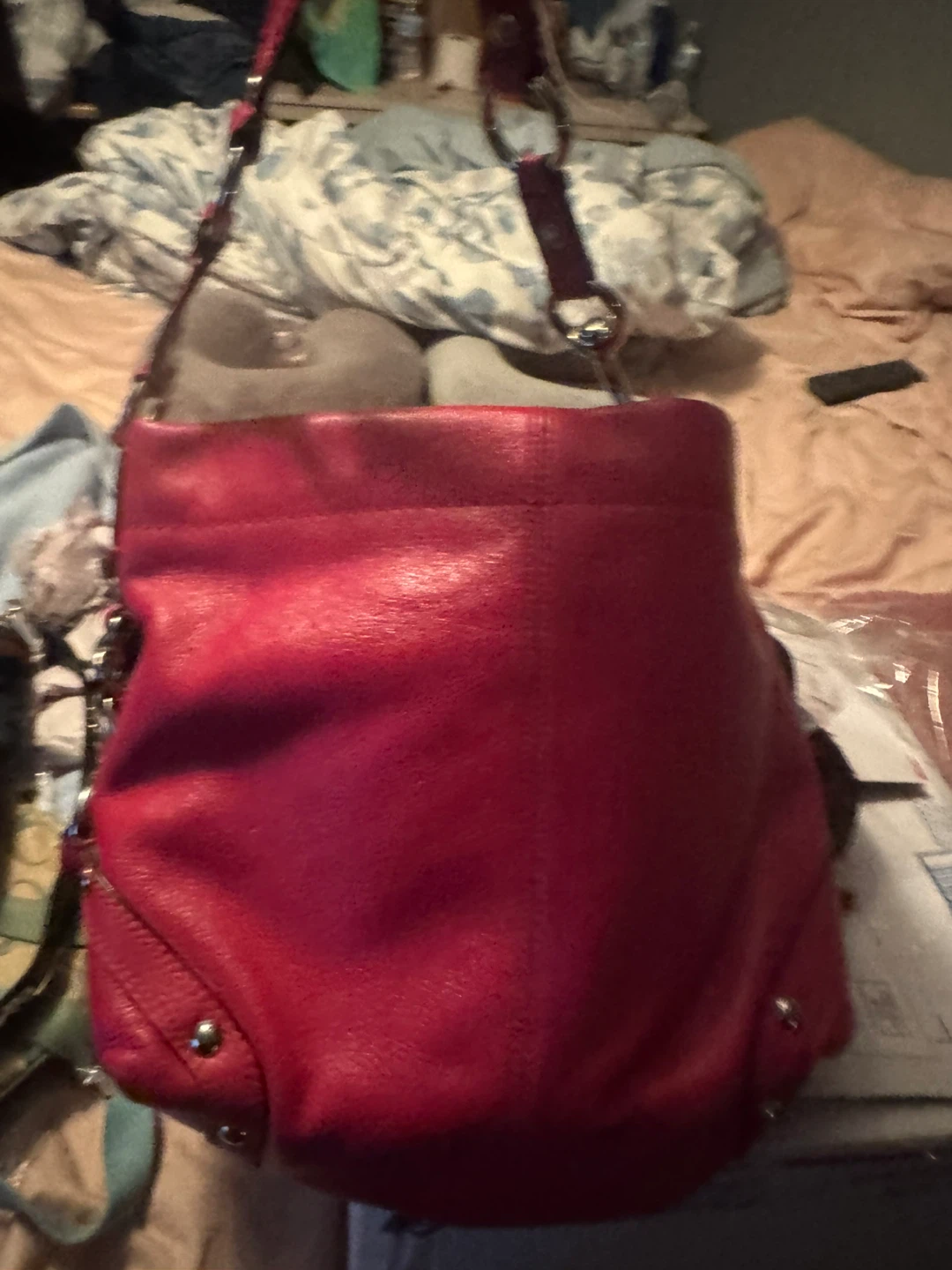 Coach Carly pink Leather Handbag - photo 3