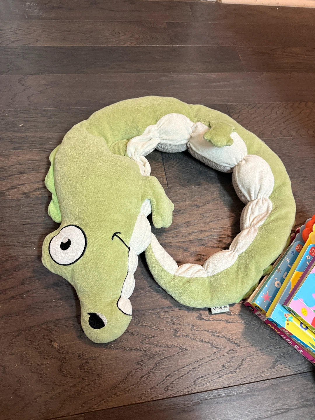 Green Crocodile Plush Pillow