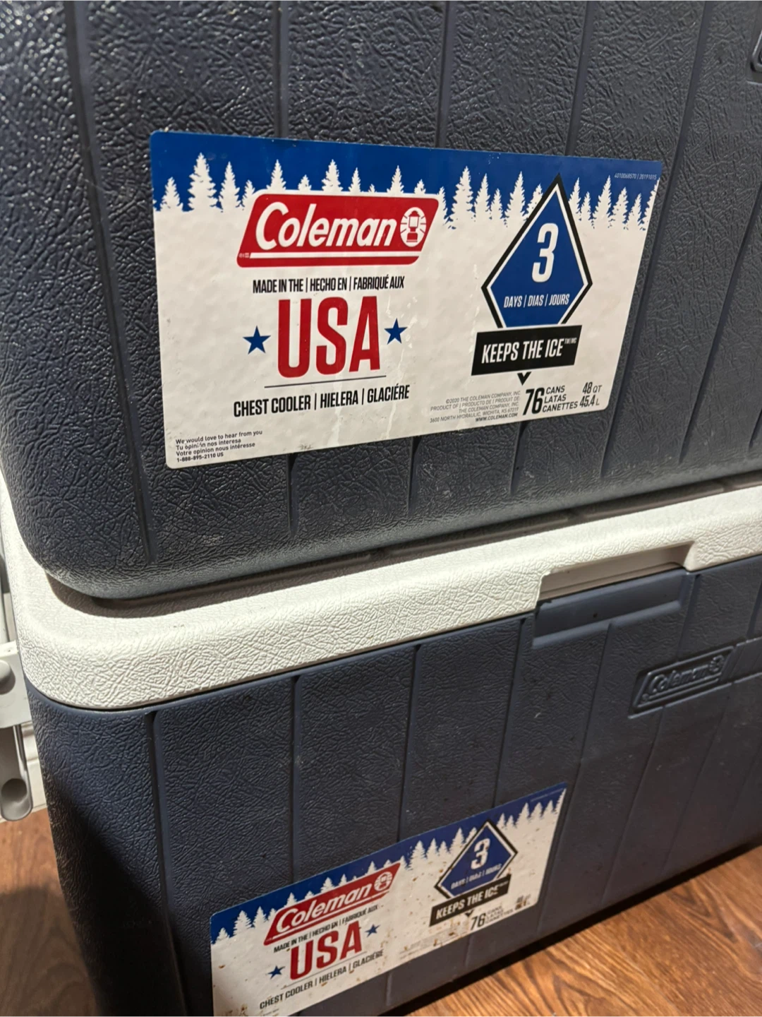 45.4L Coleman Chest Cooler 2 for 40$