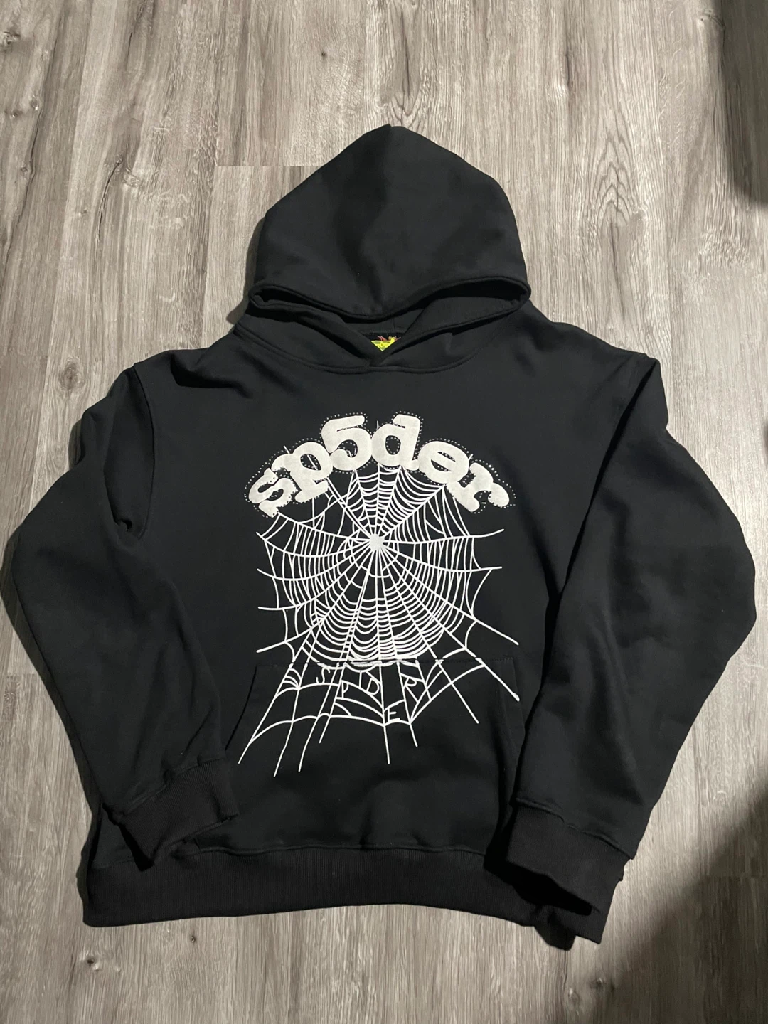 Sp5der Black Hoodie - Size M