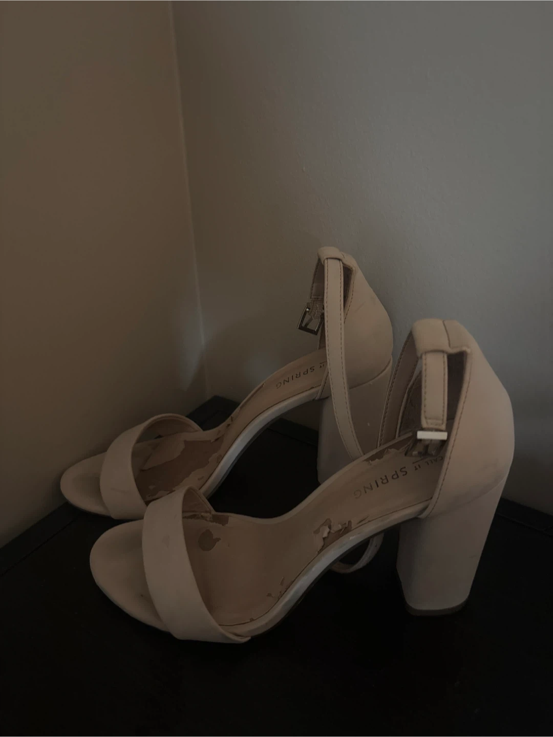 Call It Spring Beige Heels