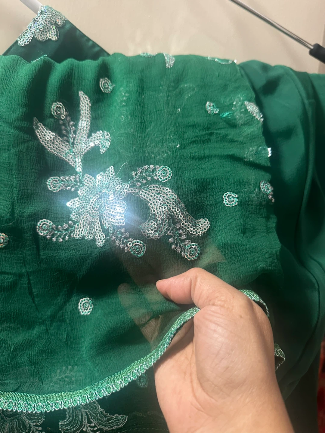 Green Embroidered Salwar Kameez Suit - photo 3