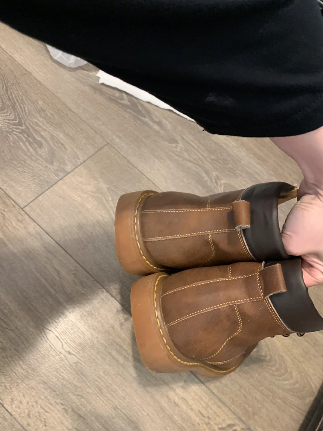 Brown Leather Ankle Boots Size9.5/10 - photo 3
