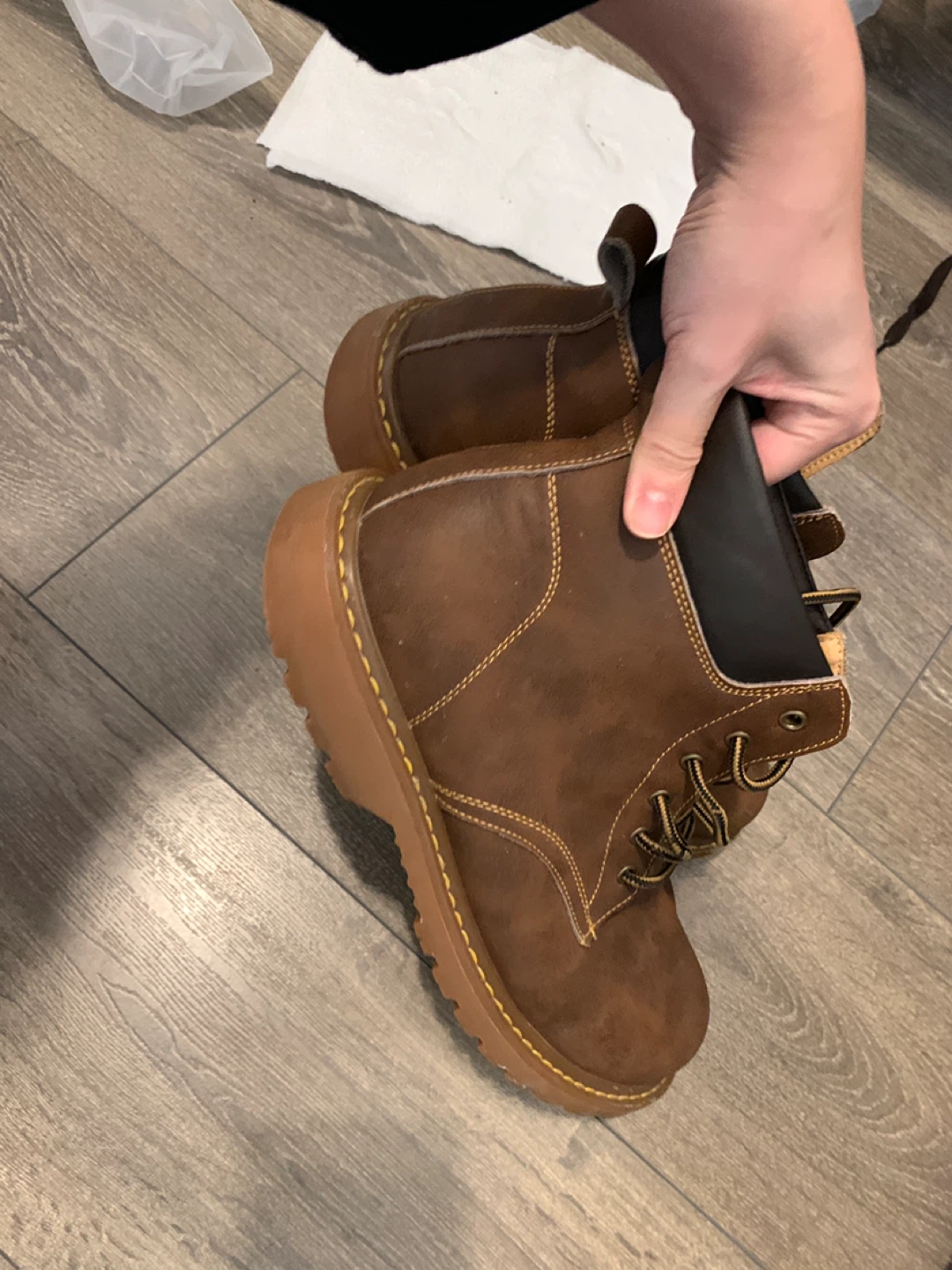 Brown Leather Ankle Boots Size9.5/10 - photo 4