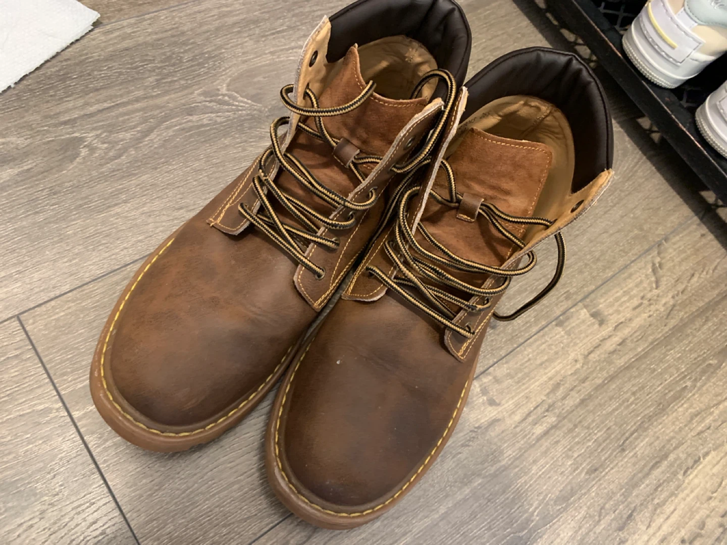 Brown Leather Ankle Boots Size9.5/10