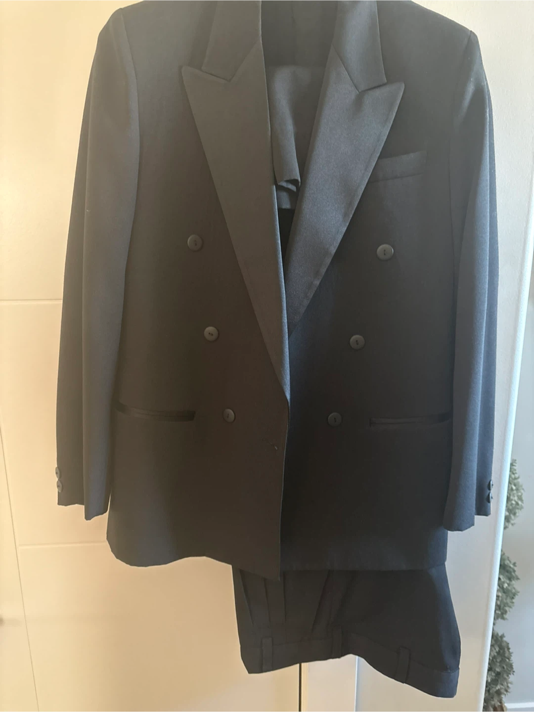Black Double-Breasted Suit