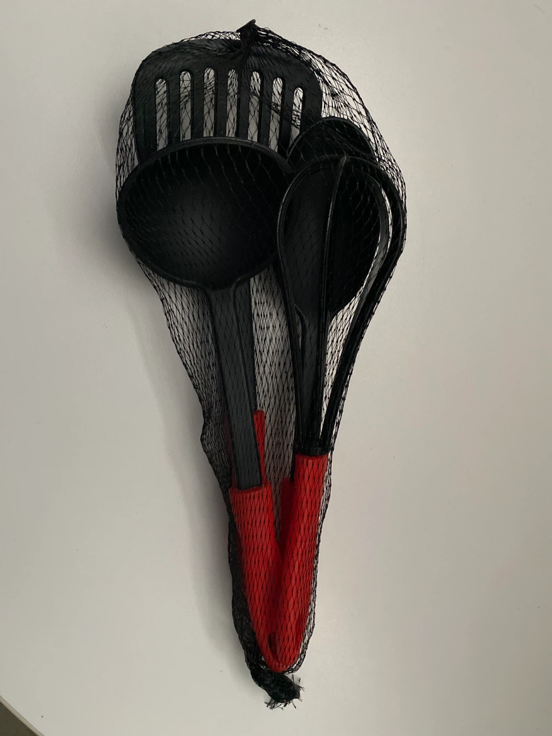 🥕 Kitchen Utensil Set - Black & Red - photo 2