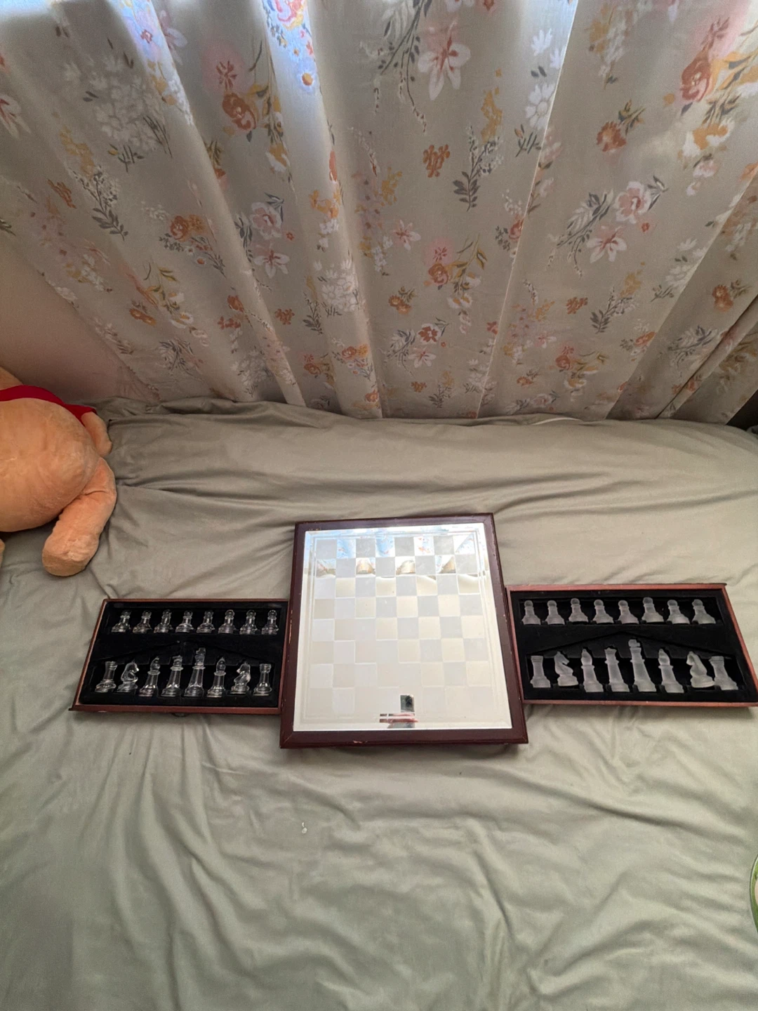 Beautiful antique Glass Chess Set