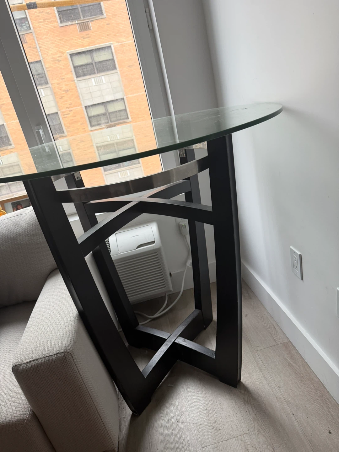 Glass Top Round Dining Table - photo 2