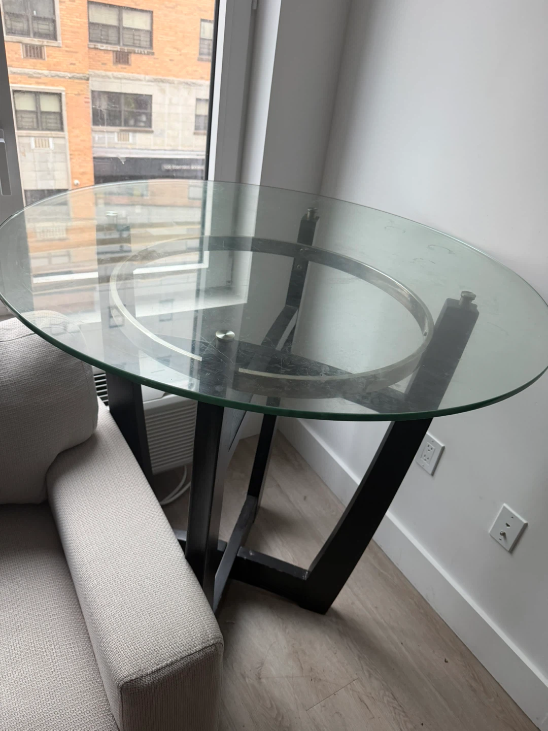 Glass Top Round Dining Table - photo 3