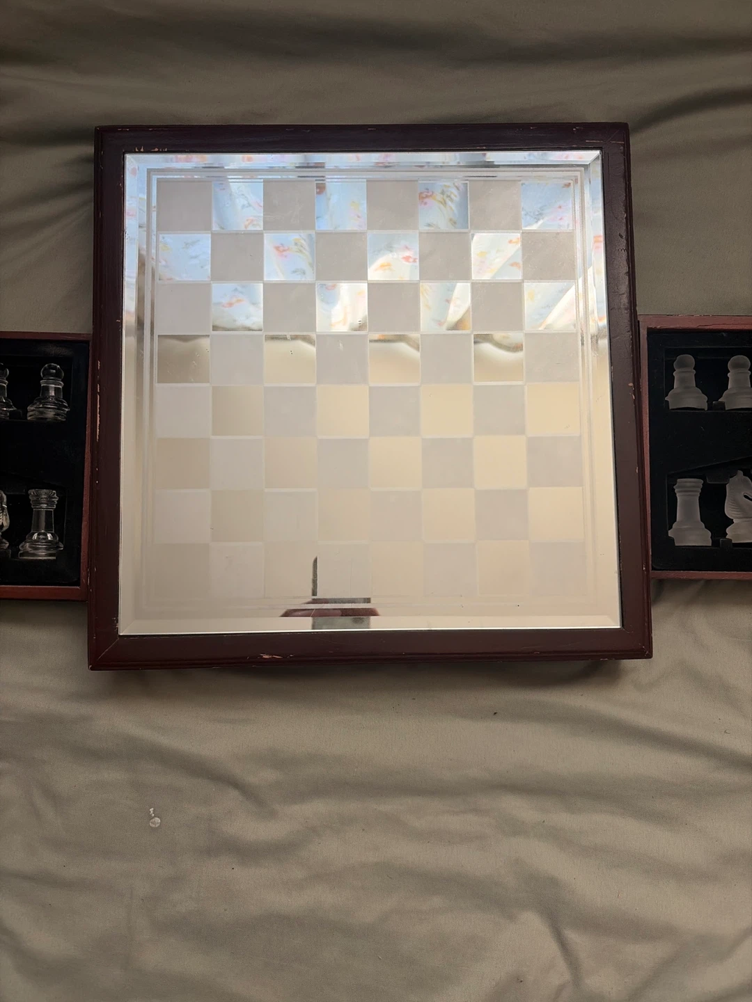 Beautiful antique Glass Chess Set - photo 5