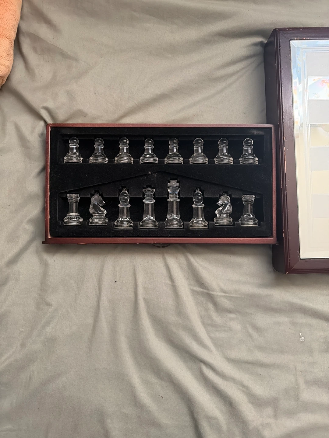 Beautiful antique Glass Chess Set - photo 3