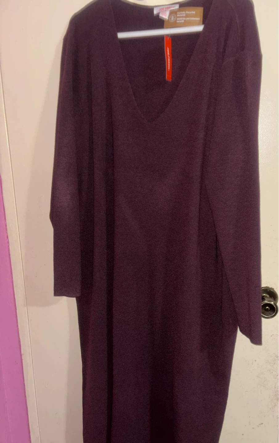 Joe Fresh 2X Purple Sweater Dress