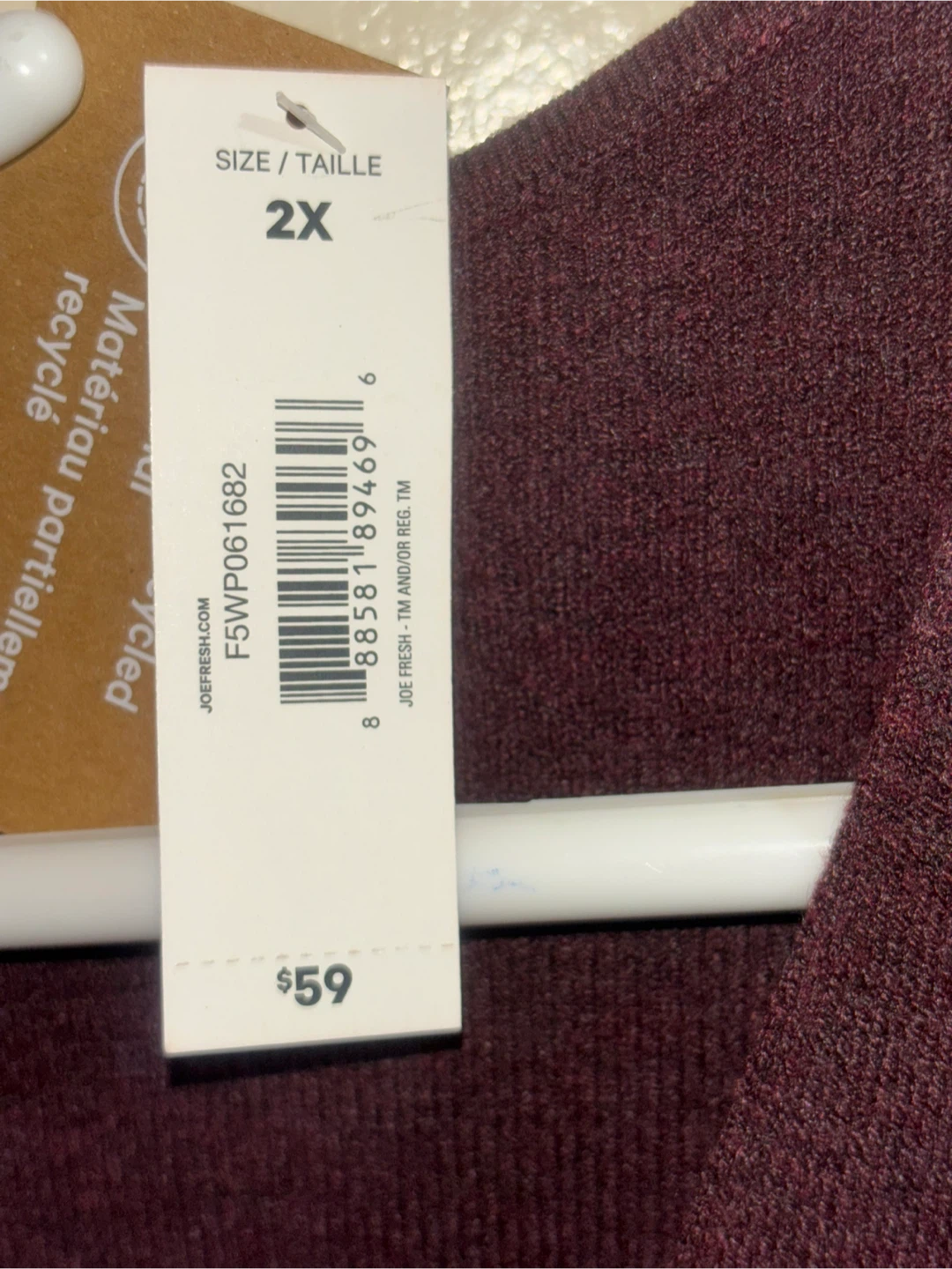 Joe Fresh 2X Purple Sweater Dress - photo 3