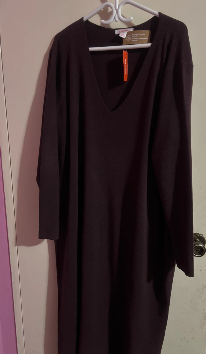 Joe Fresh 2X Purple Sweater Dress - photo 5
