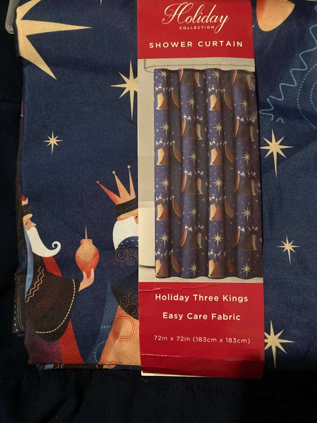 Holiday Collection Shower Curtain 72x72 New - photo 2