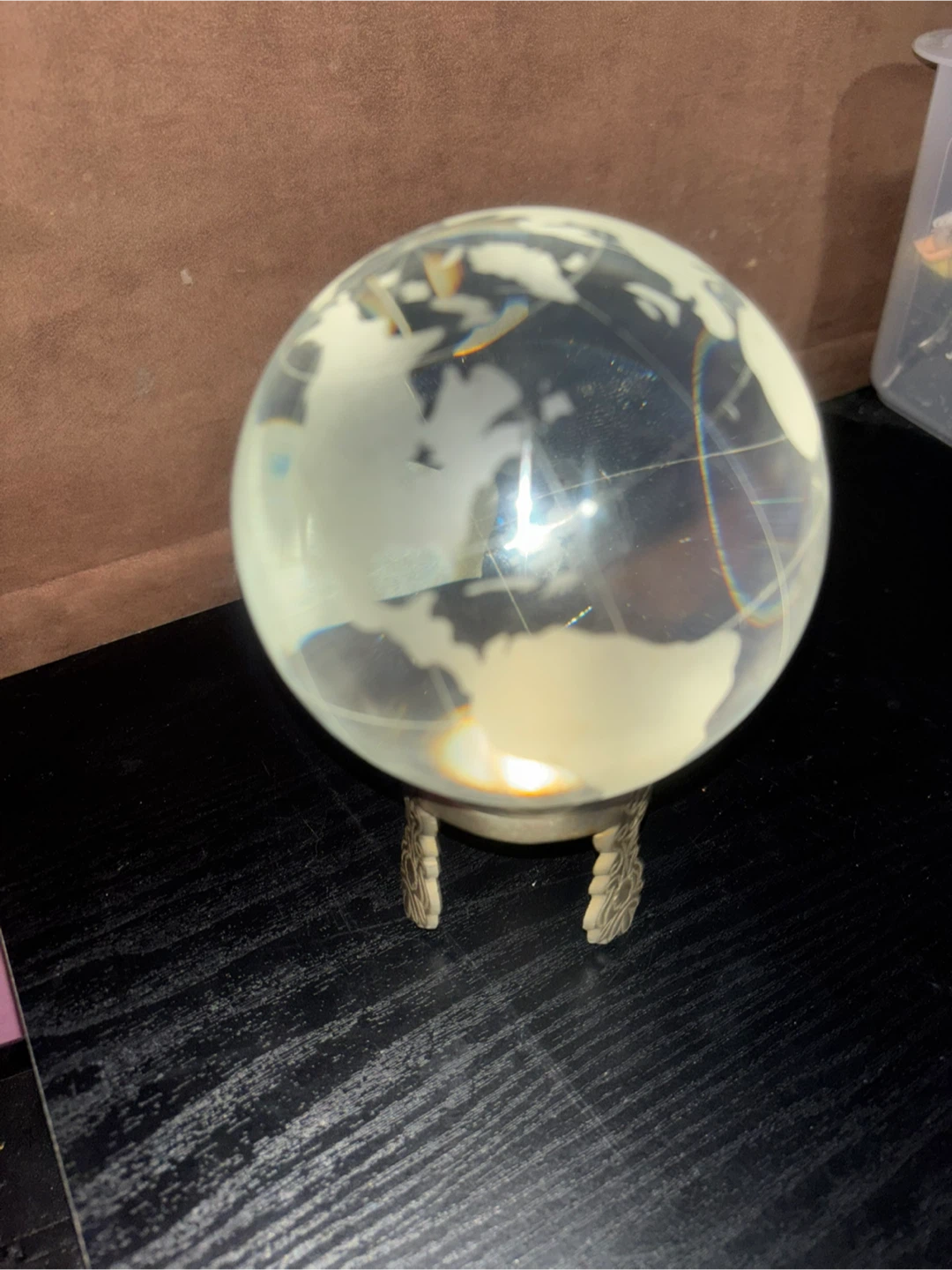Glass Globe with Stand - photo 2