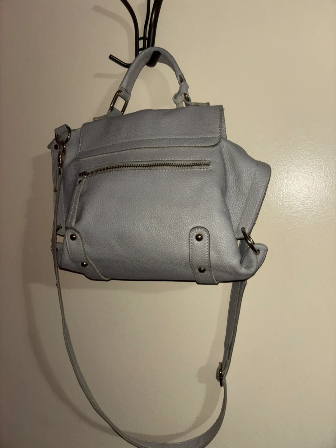 Grey Leather Handbag - photo 3