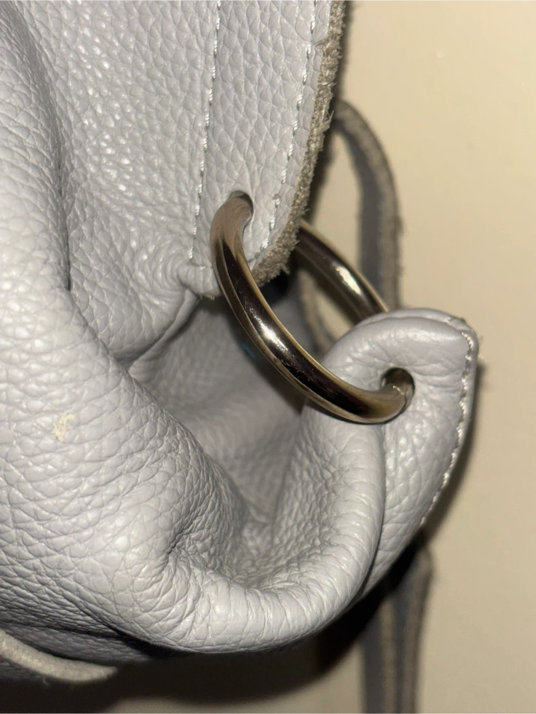 Grey Leather Handbag - photo 2