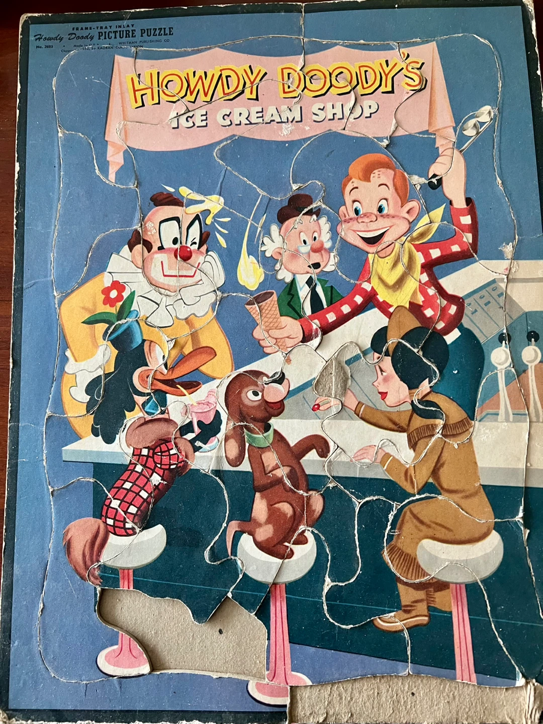 Vintage Howdy Doody's Ice Cream Shop Puzzle