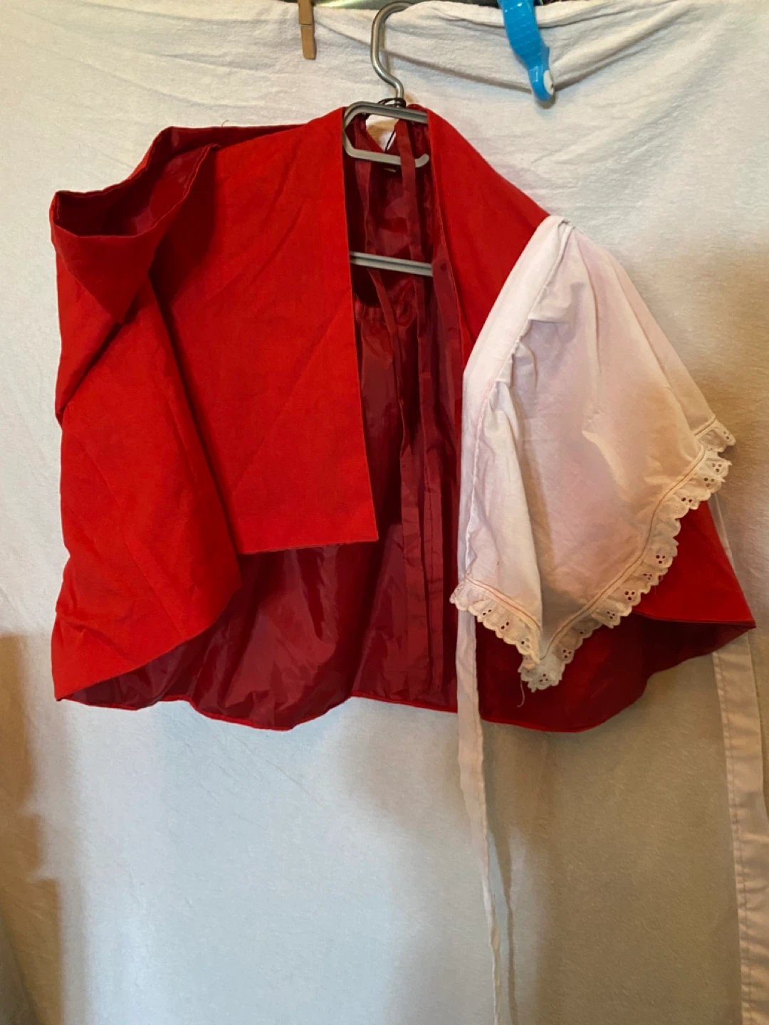 Red Costume Cape with Bonnet 🥕