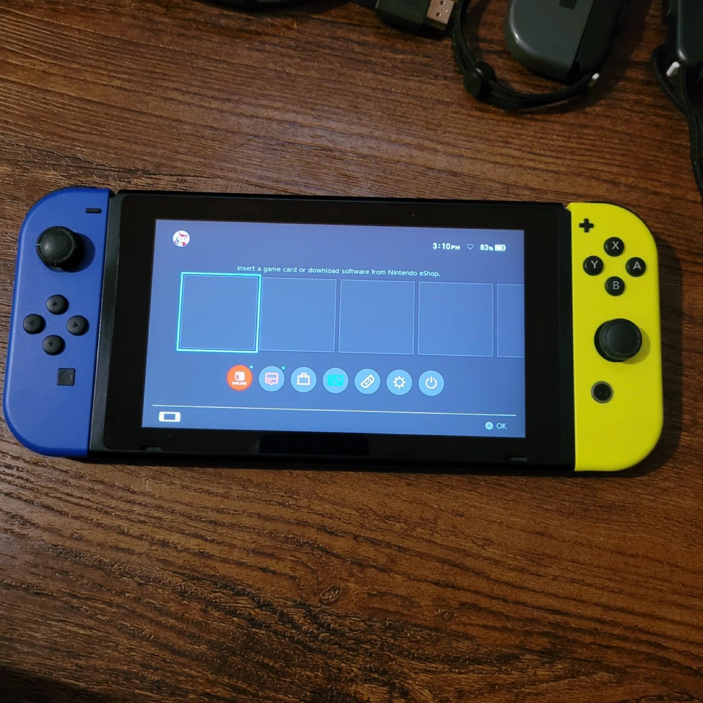 🥕Nintendo Switch Console - Blue/Yellow Joy-Cons - photo 2