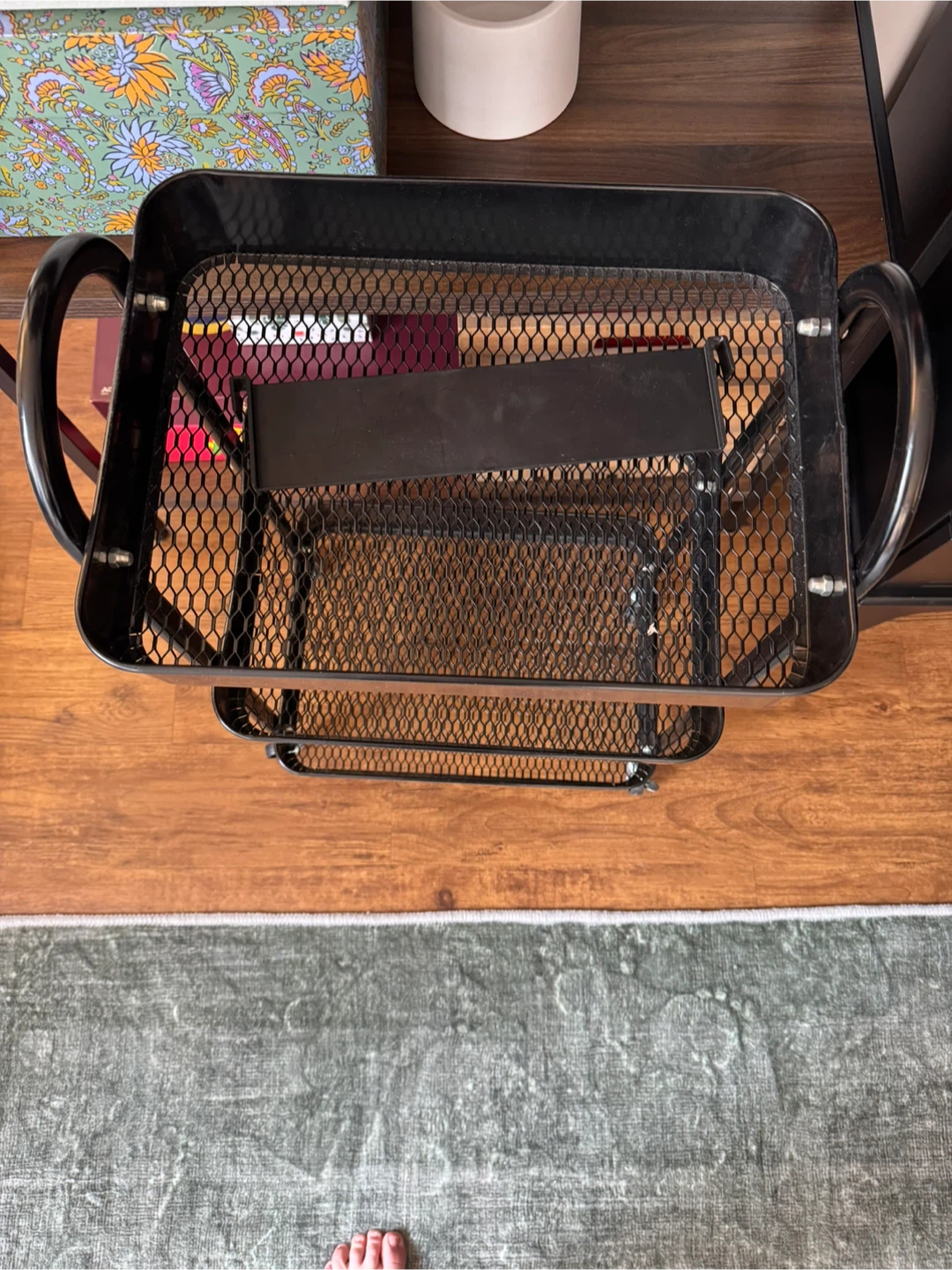 Black Rolling Cart - photo 2