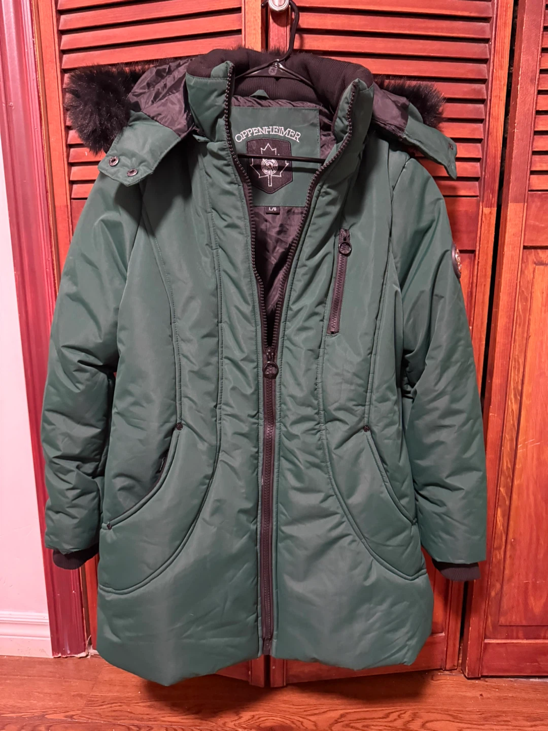 Oppenheimer Green Winter Coat - Size L - photo 4