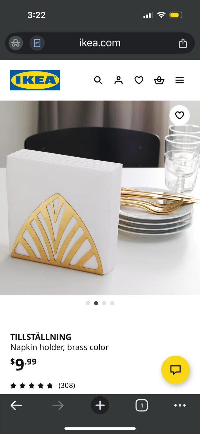 Brass art deco style Napkin Holder - photo 4