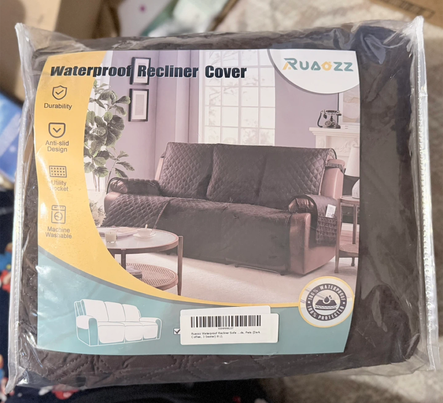 RUAOZZ Waterproof Recliner Cover (3 Seater) 🥕
