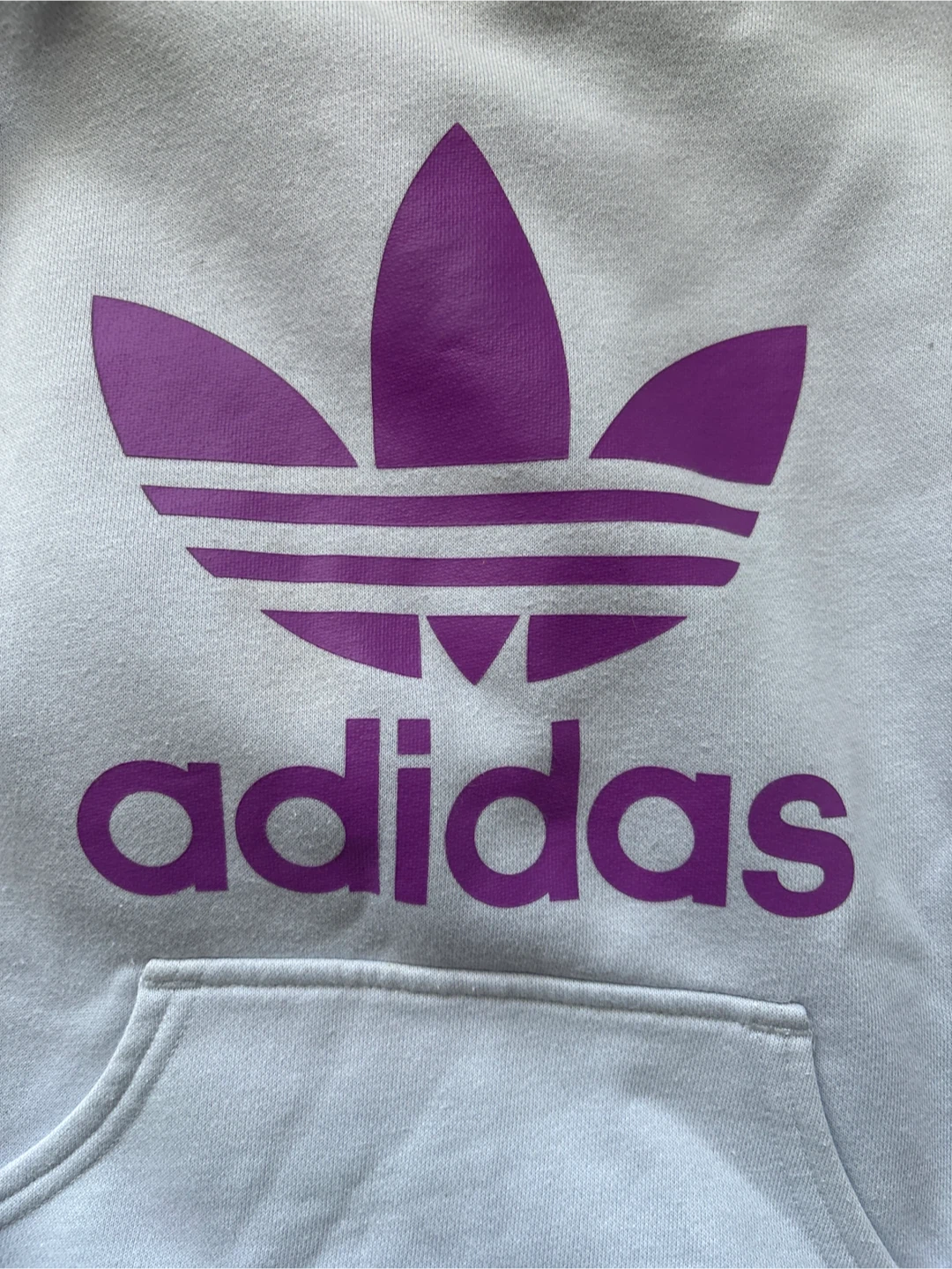 $10 XS women’s/girls’ Adidas Hoodie - Purple Trefoil Logo - photo 2