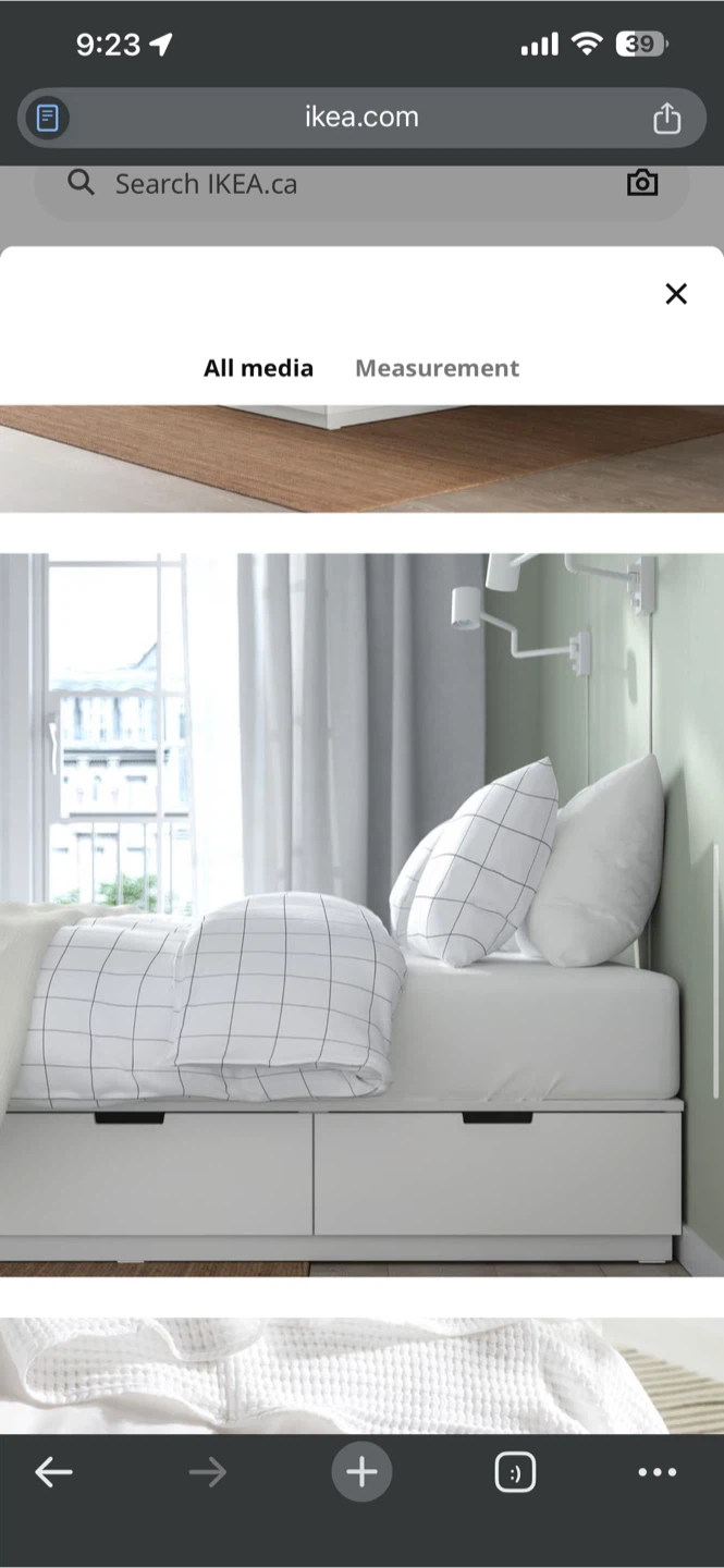 IKEA Bed Frame with Storage - photo 2