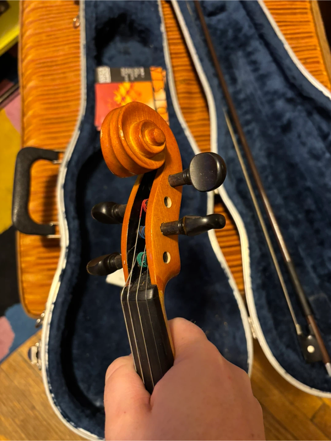 Violin with Case and Bow - photo 5