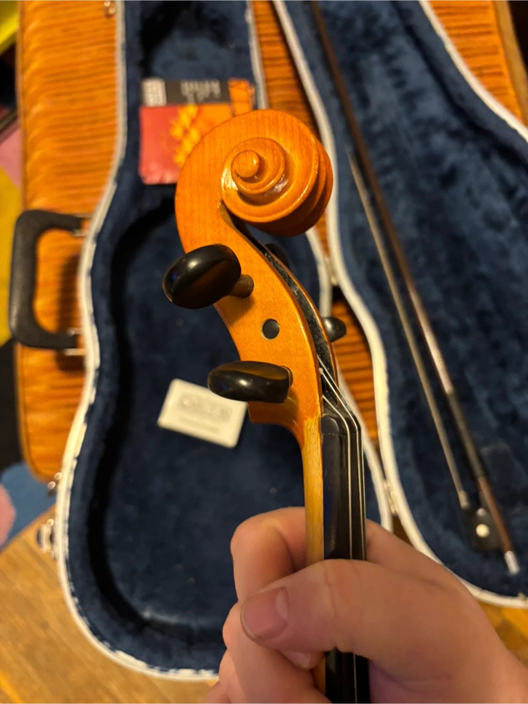 Violin with Case and Bow - photo 4