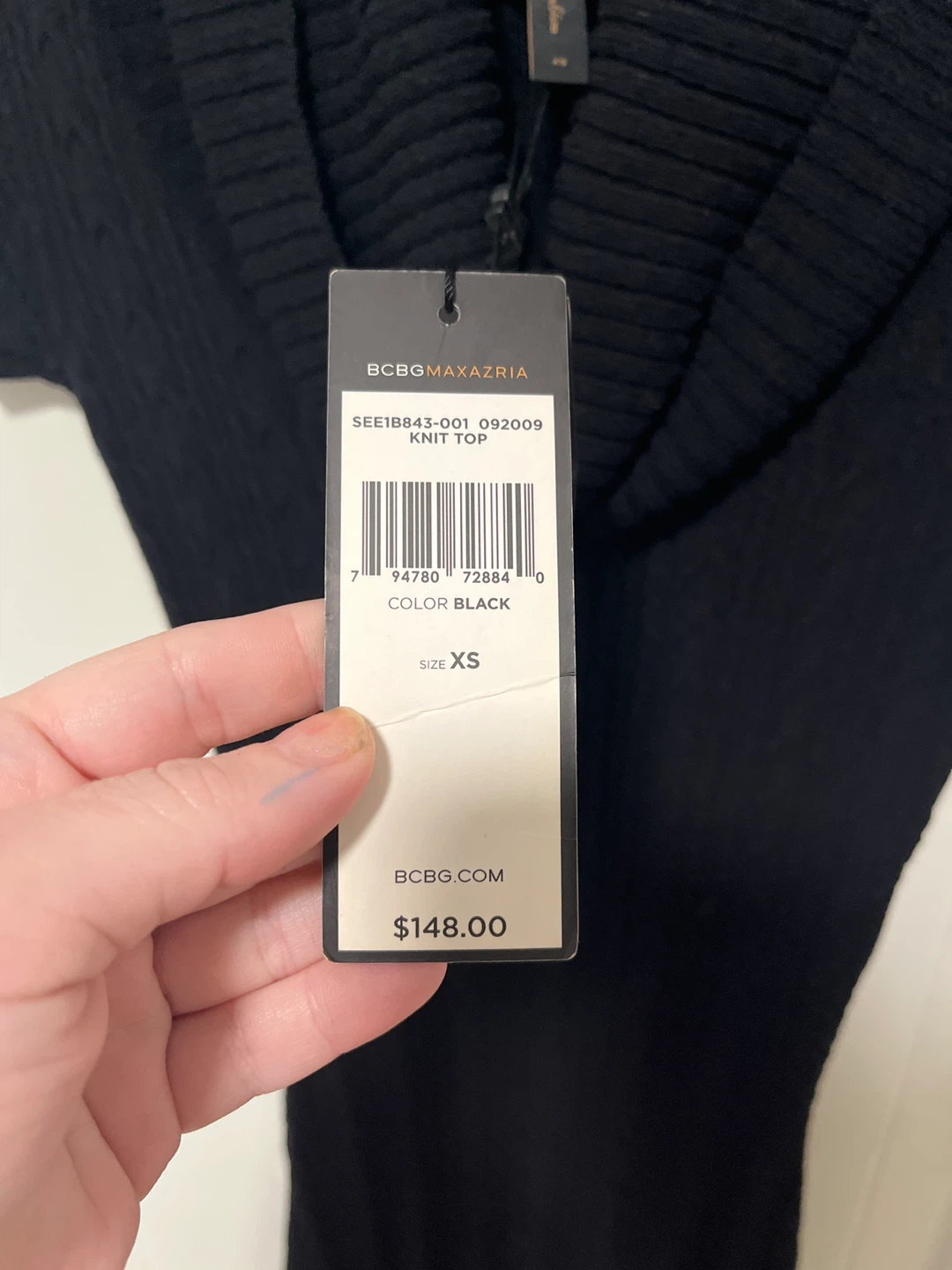 New BCBGMAXAZRIA Knit Top - Size XS - photo 3