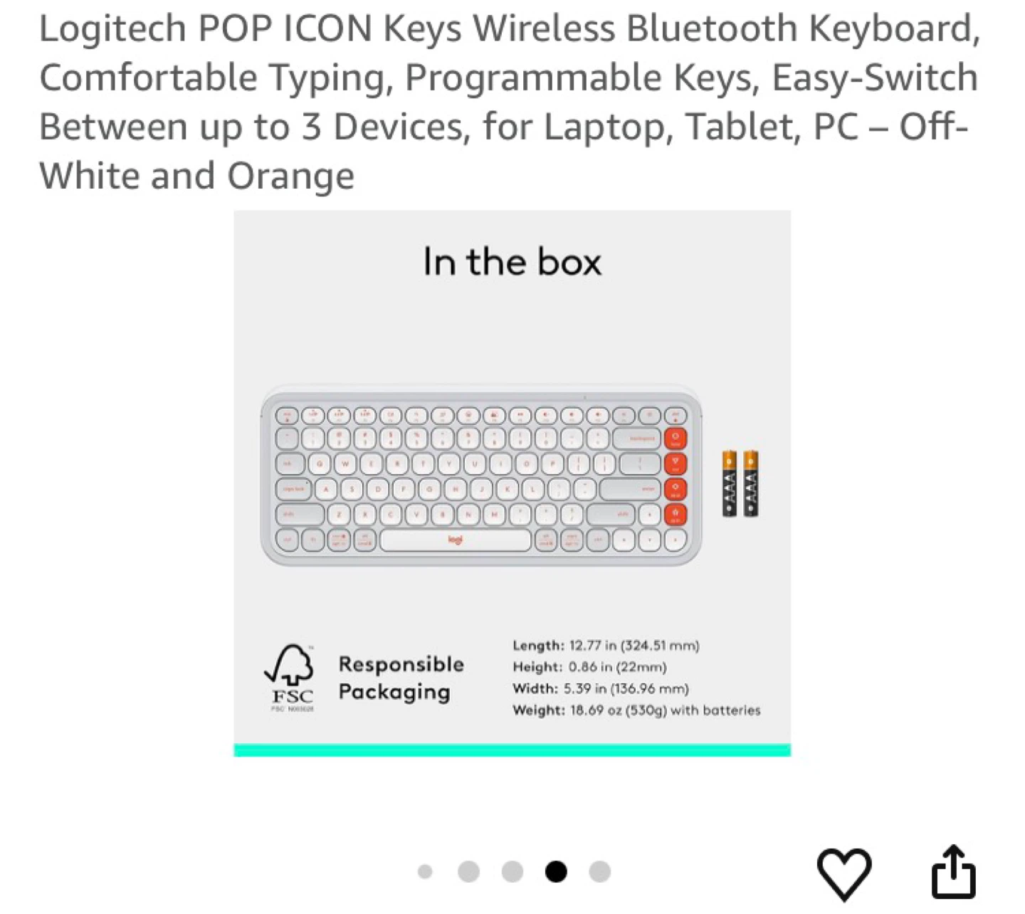 Logitech POP ICON Keys Wireless Bluetooth Keyboard - photo 2