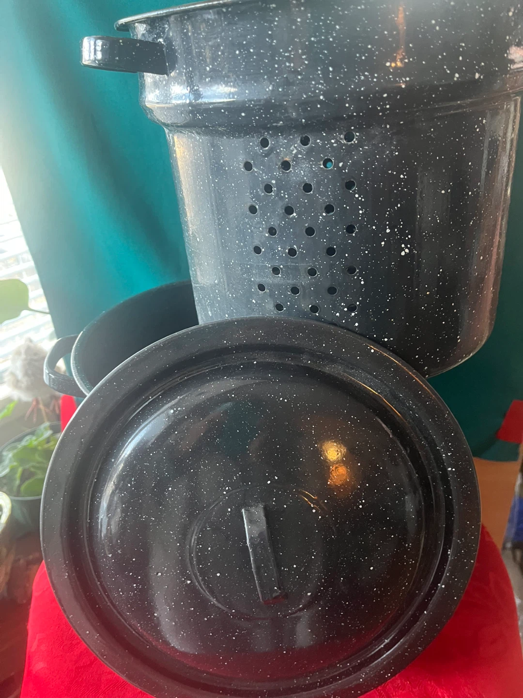 Granite Ware Steamer Pot with Lid - photo 3