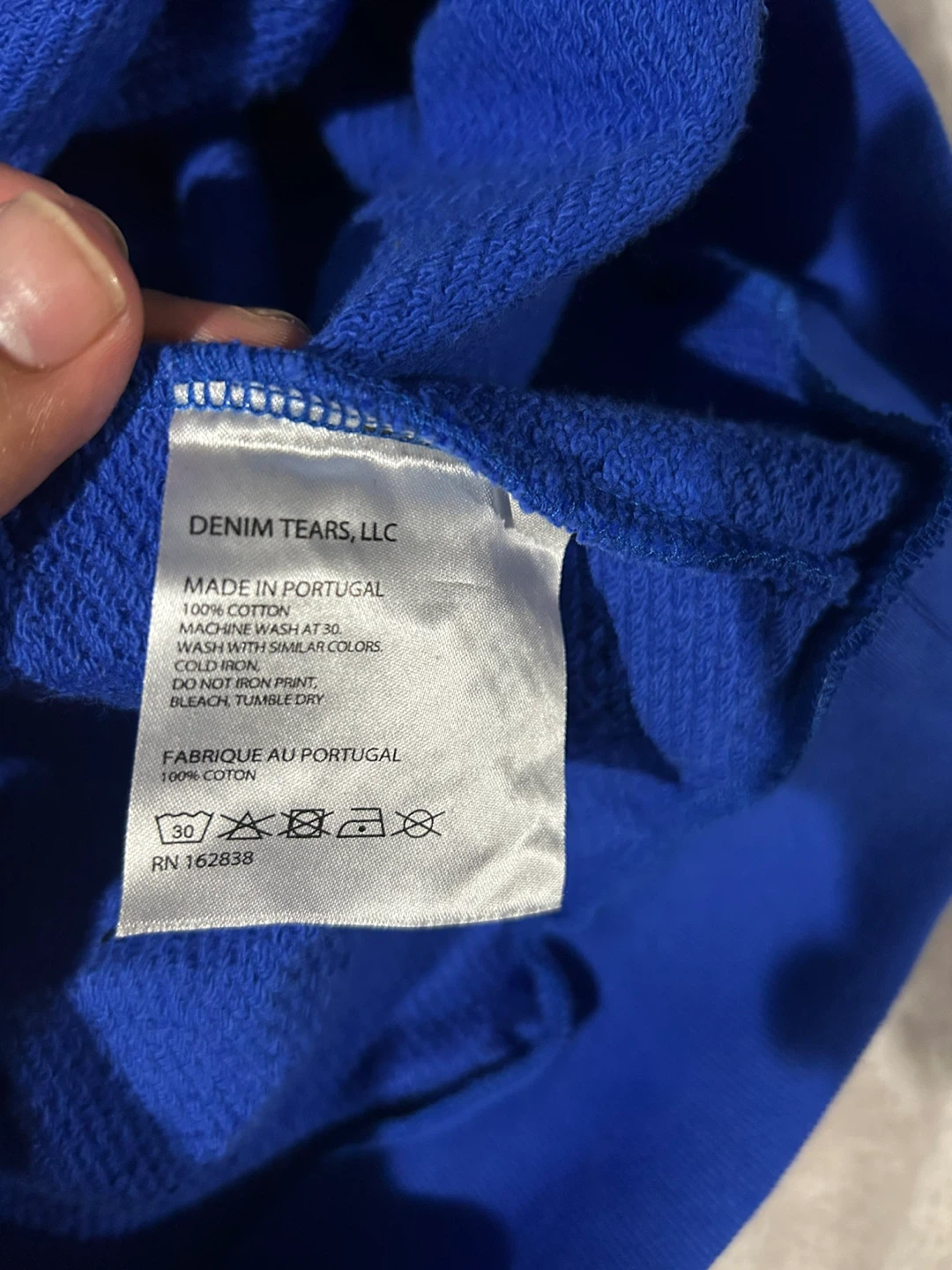 Denim Tears Hoodie Denim Azul Size S - photo 3