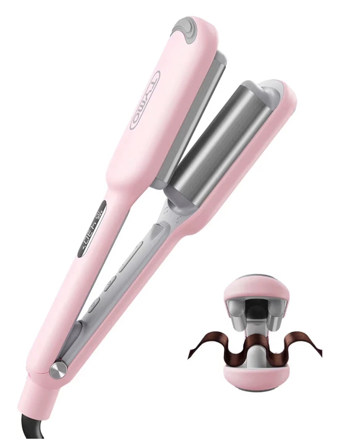 TYMO ROVY Compact Wave Curling Iron - Pink