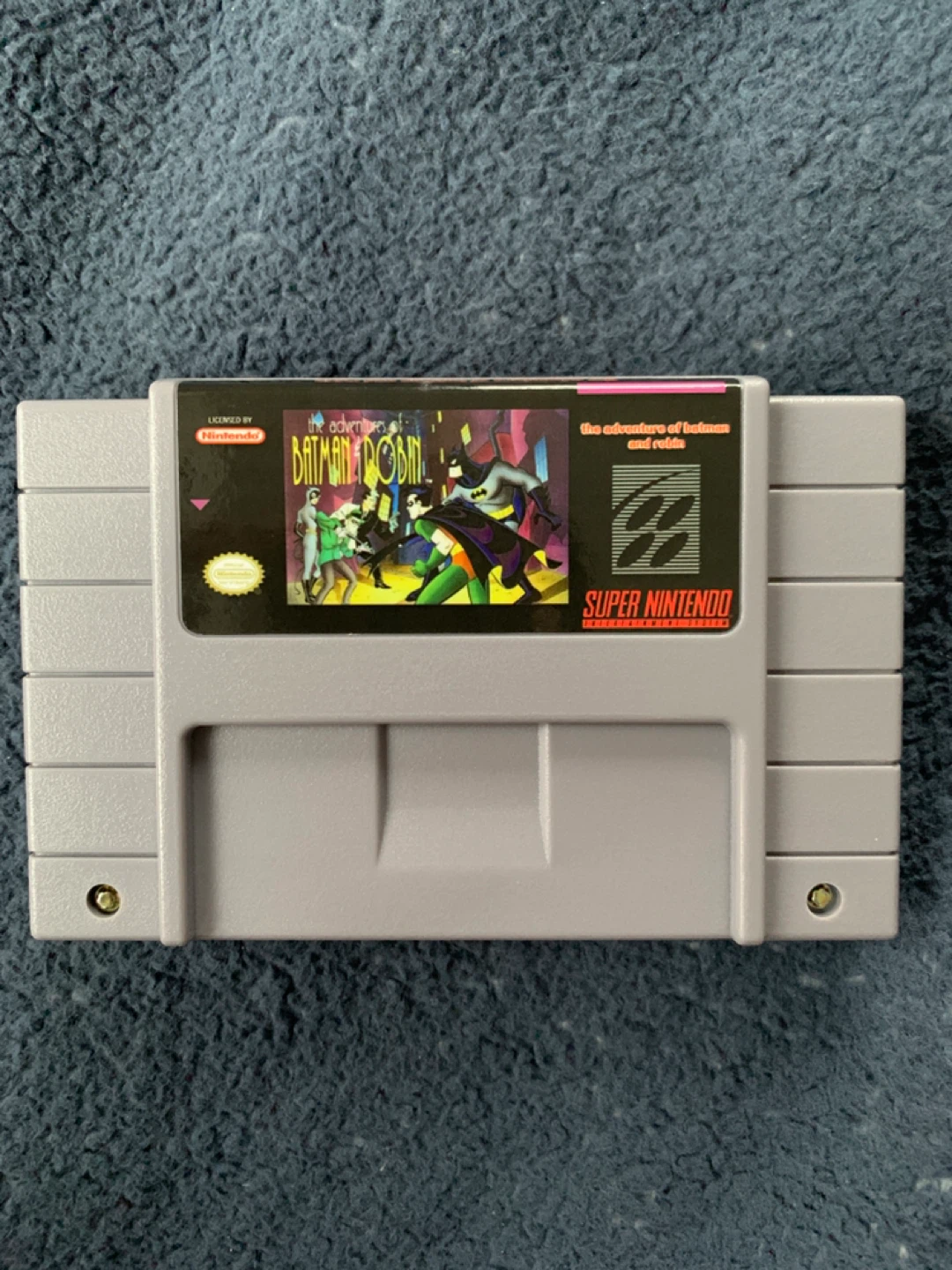 The Adventure of Batman and Robin SNES Game Cartridge Reprint