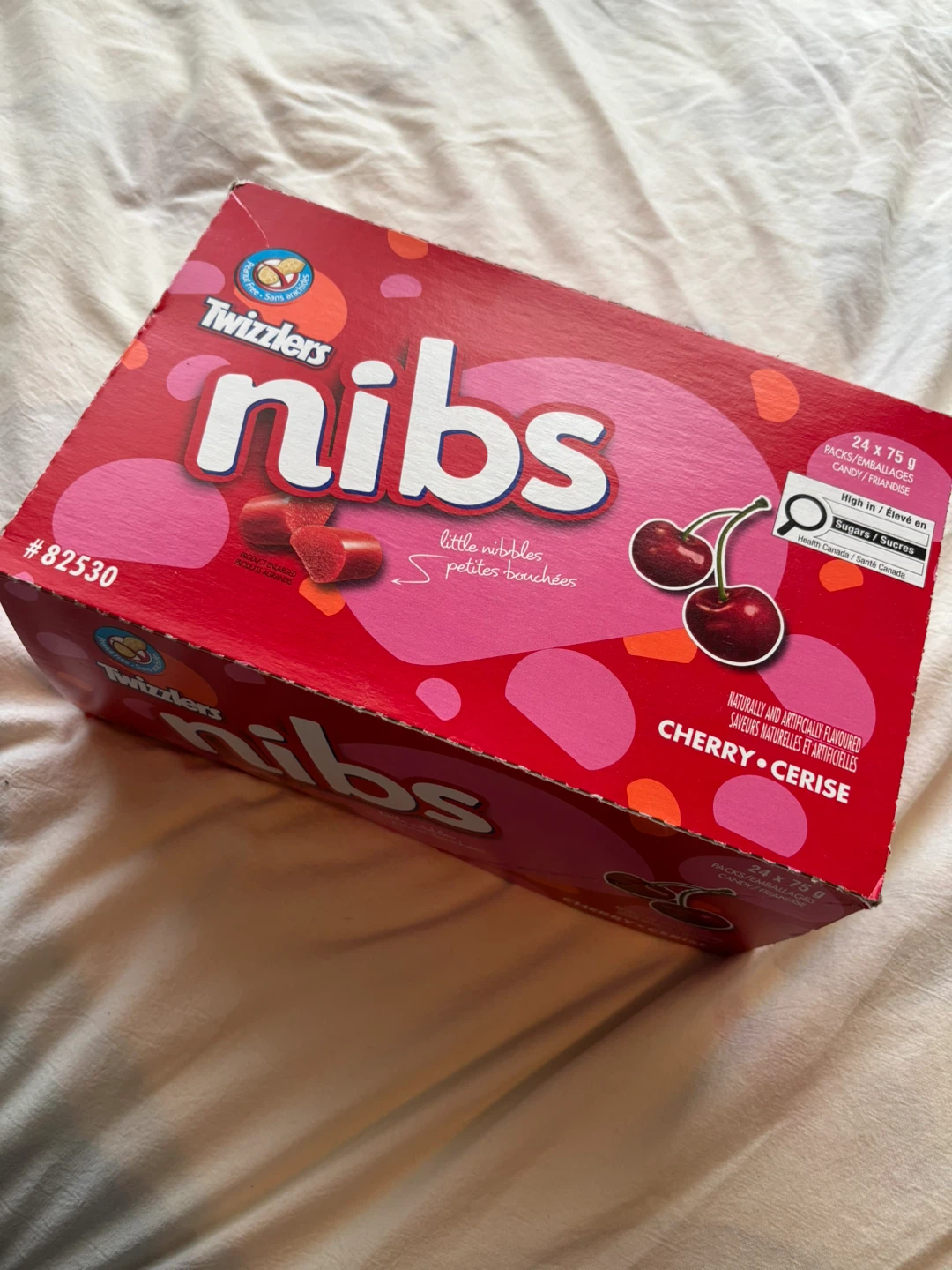 Twizzlers Nibs Cherry Candy (24 x 75g)