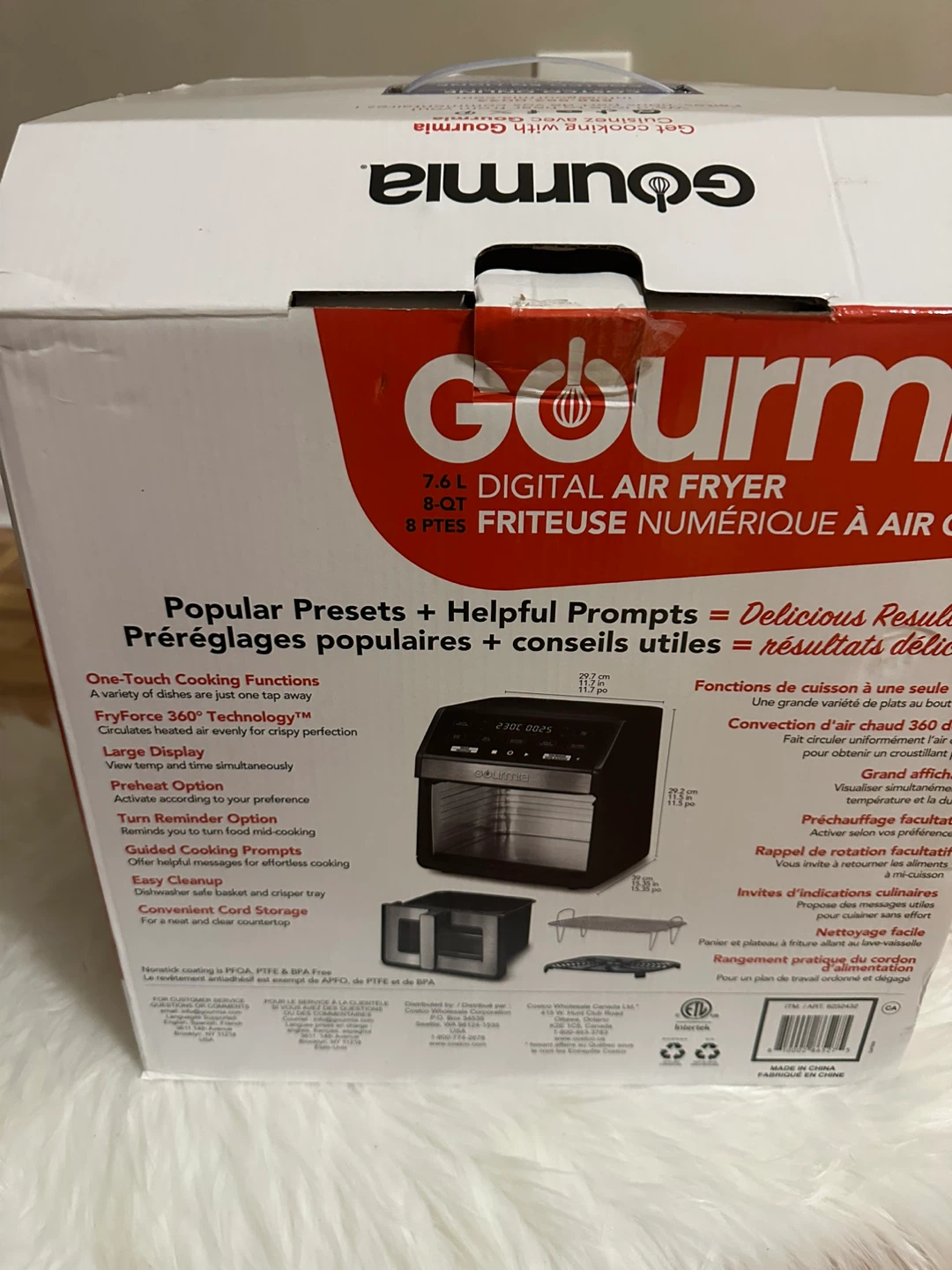 Gourmia 7.6L Digital Air Fryer - Like New! - photo 3