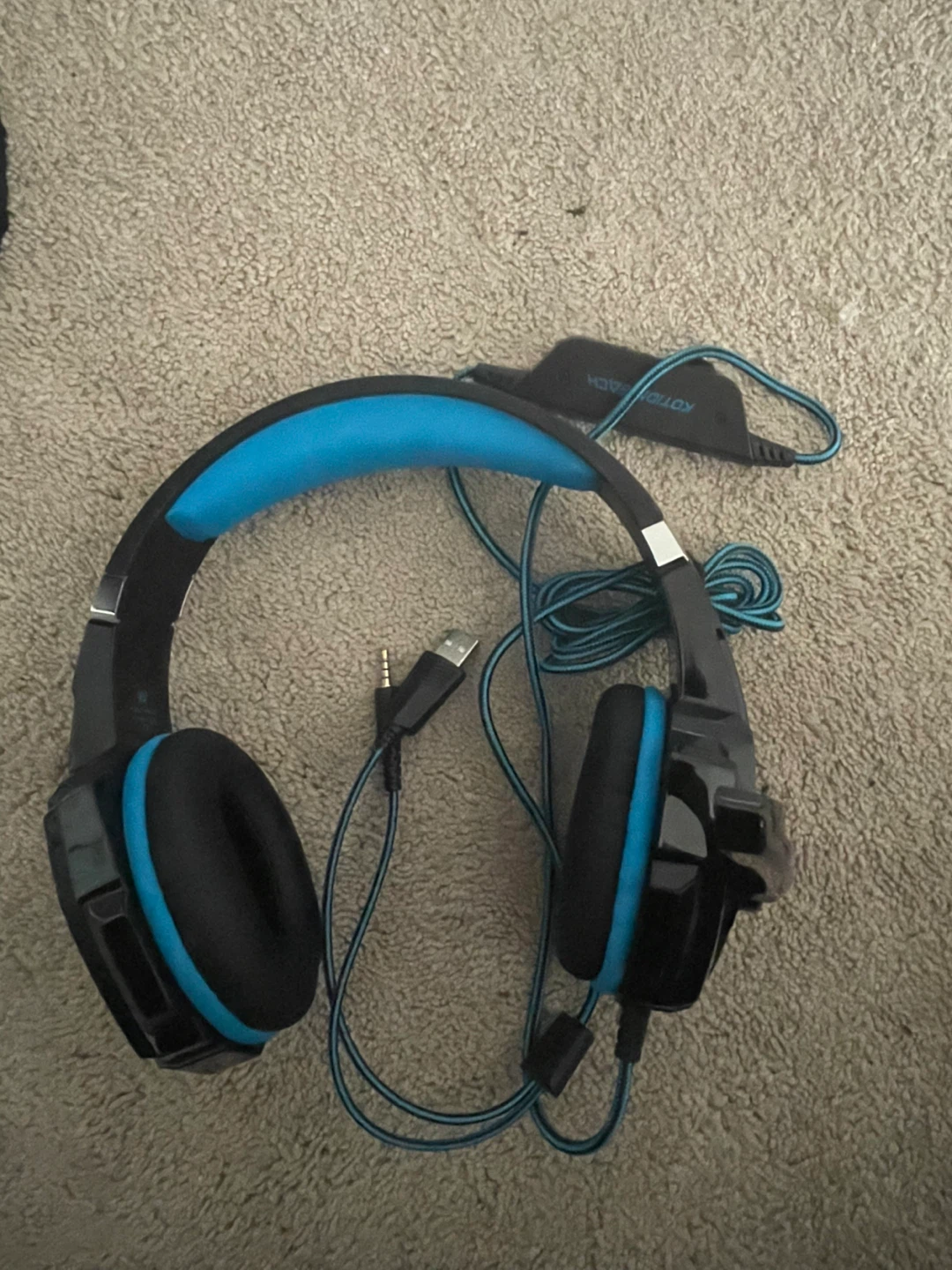 Gaming Headset - Blue & Black