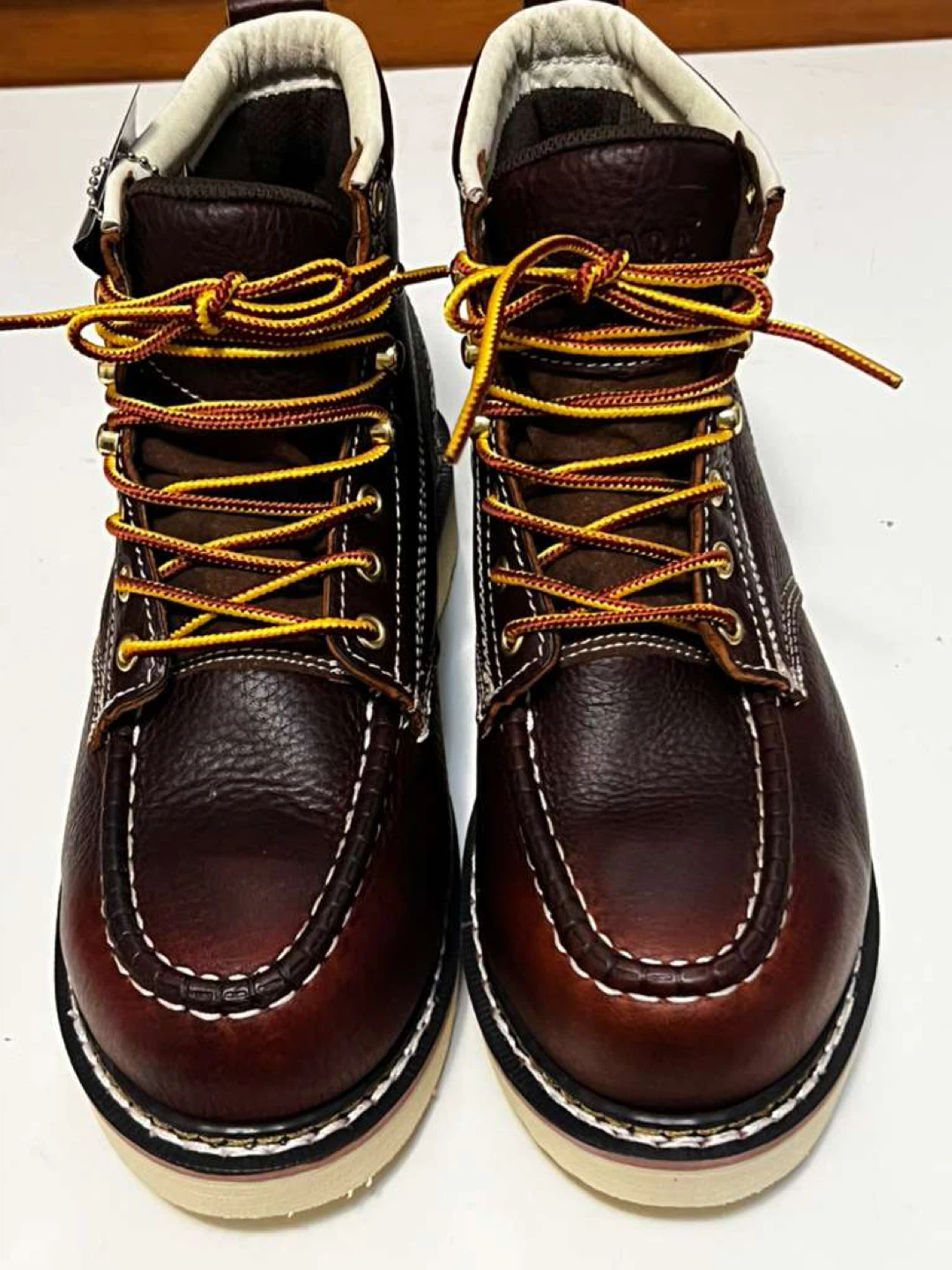 Safara Footwear Brown Leather Work Boots - photo 3