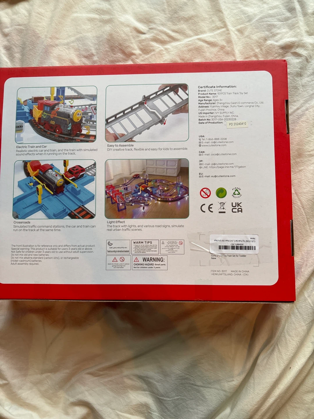 Cute Stone 101PCS Train Track Toy Set - photo 2