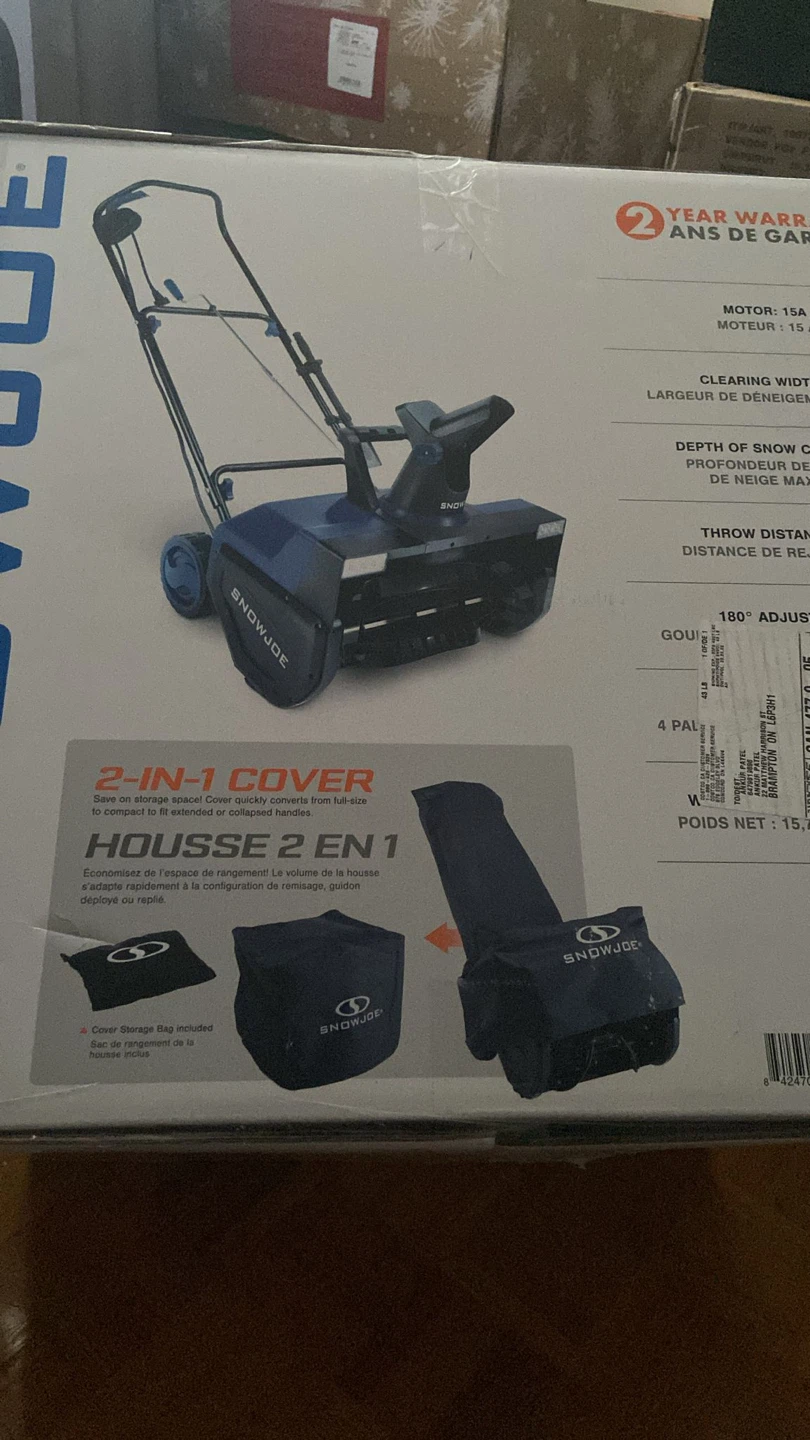 Snow Joe SJ627E-CVR Electric Snow Blower