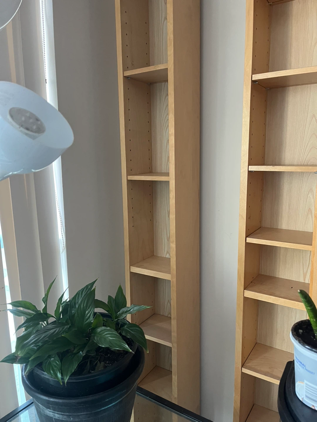 2 x IKEA Tall Wooden Shelf units (old model) - photo 2