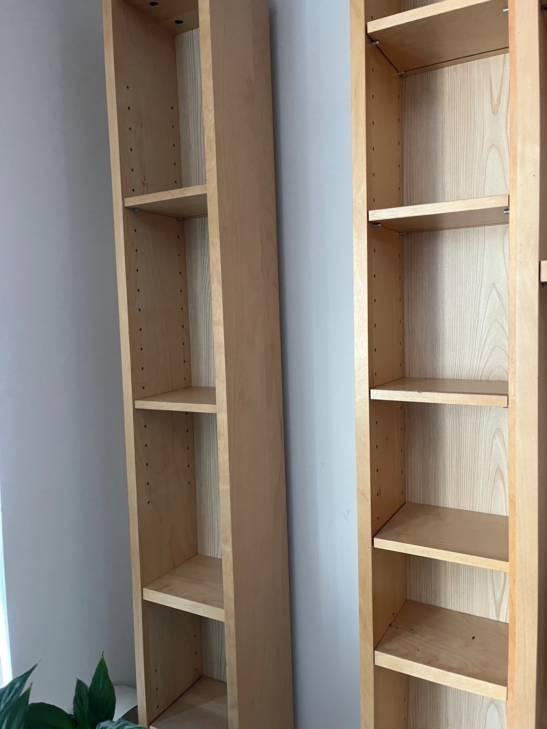 2 x IKEA Tall Wooden Shelf units (old model) - photo 4