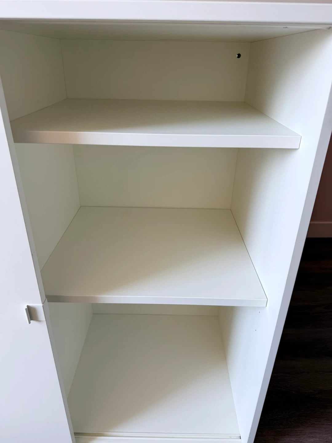White Cabinet with Sliding Doors - photo 2